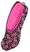 Snoozies Womens Skinnies Breast Cancer Lightweight Fleece Slippers