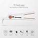 SABUY 1 Inch Nano Titanium Flat Iron for Hair, Professional Hair Straightener, Dual Voltage for Worldwide Traveling, White, 038Prothumb 4
