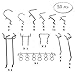 Marvelous Pegboard Hooks Assortment - 50Pcs Peg Hook Organization