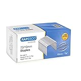 Rapesco 1260 73/10mm Galvanised Staples, Pack of 2000