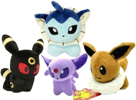 4pcs/set Pokemon Center Plush Eevee &amp; Umbreon &amp; Espeon &amp; Vaporeon Figure Doll Soft Toy 12cm 5 - Best Price by UCNLE JOKE