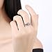 EnjoIt Fashion 925 Sterling Silver Crown Princess Diamond Ring Women's Love Rings