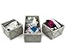 Sorbus Collapsible Drawer Organizer, Beige/Silver (3-Piece)