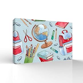Canvas Wall Art for Living Room,Bedroom Home Artwork Paintings Back to School Ready to Hang - 12x18 inches