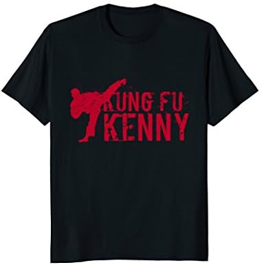 Mens kung fu kenny T-shirt 2XL Black