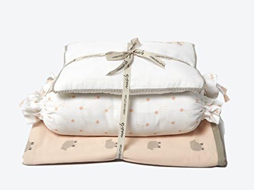 Masilo Counting Sheep Organic Mini Cot Set with Dohar