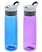 Contigo Autoseal Grace Water Bottle, 24-Ounce, Monaco & Radiant Orchid (2 Pack)