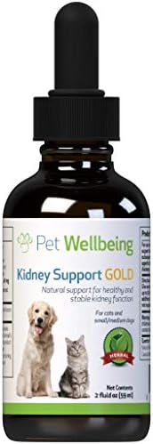 Pet Wellbeing – Kidney Support Gold for Dogs – Natural Support for Canine Kidney Health (2 Ounce)