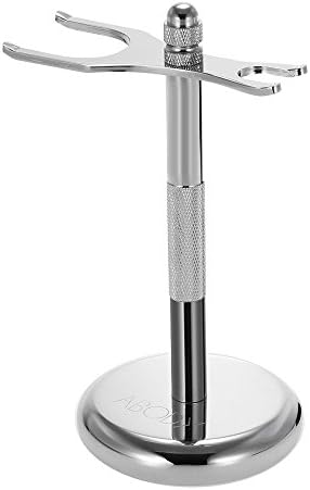 Skango(TM) Shaving Brush Stand Razor Holder Aluminium Alloy 2 Ends Design Safety Drip Stand Holder Rack Men's Facial Cleaning Tool