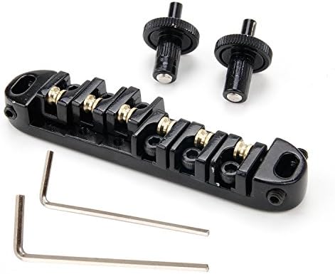 HJMusic Tune-o-matic Guitar Bridge Roller Saddle for Gibson Les Paul Guitar Replacement