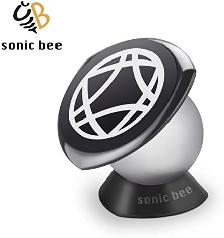 360 Rotation Dash Mount Universal Car Dock Magnetic Cell Phone Holder Kitchen Phone Stand Bathroom Mirror Phone Holder for Phones, GPS or Light Tablets, iPhone 8 / 7 / 6 / 5 Galaxy S7 / S6