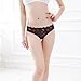 CISSETINA Women's Sexy Lace Embroidered T-back G-string Crotchless Thong Panties, A0020-Black, One Size