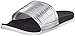 adidas Women's Adilette SC, Core Black/Matte Silver/White, 9