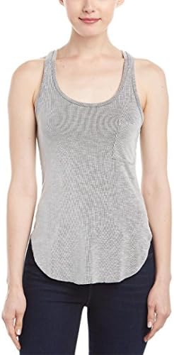 CSBLA Women's Bari Pocket Racerback Cami, Heather Grey, Large