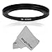 Goja 58-62MM Step-Up Adapter Ring (58MM Lens to 62MM Accessory) + Premium MagicFiber Microfiber Cleaning Cloth