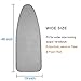 Extra-Wide Ironing Board Cover and Pad Replacement with Scorch and Stain Resistant Thick Padding and Elasticized Edge 18