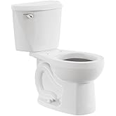 American Standard 250DA104.020 Colony 3 Two-Piece Toilet, Round Front, Standard Height, White, 1.28 gpf