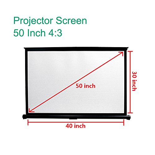 FastFox Mini Table Screen Outdoor Business Portable Movie Screens 50 Inch 43 Home Cinema