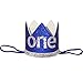Maticr Glitter Baby Boy First Birthday Crown Number 1 Headband Little Prince Princess Cake Smash Photo Prop (Royal & Silver One)