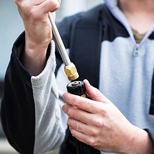 Washer Pro Telescoping Spray Wand: 18 Foot Power Washer Spray Wands with Pressure Washer Gun Accessories and Attachments - 15 Degree Extension Lance, Harness Belt, Nozzle Tips, and Vaseline - 4000 PSI