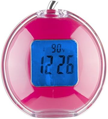 VSENCE Desk LED Digital Talking Alarm Clock with Five Music Bell for Kids (Pink)