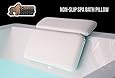 The Original GORILLA GRIP (TM) Non-Slip Spa Bath Pillow Featuring Powerful Gripping Technology. Extra Soft & Large, 14.5" x 11", Luxury 2-Panel Design for Shoulder & Neck Support. Fits Any Size Tub.