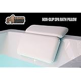 The Original GORILLA GRIP (TM) Non-Slip Spa Bath Pillow Featuring Powerful Gripping Technology. Extra Soft & Large, 14.5" x 11", Luxury 2-Panel Design for Shoulder & Neck Support. Fits Any Size Tub.