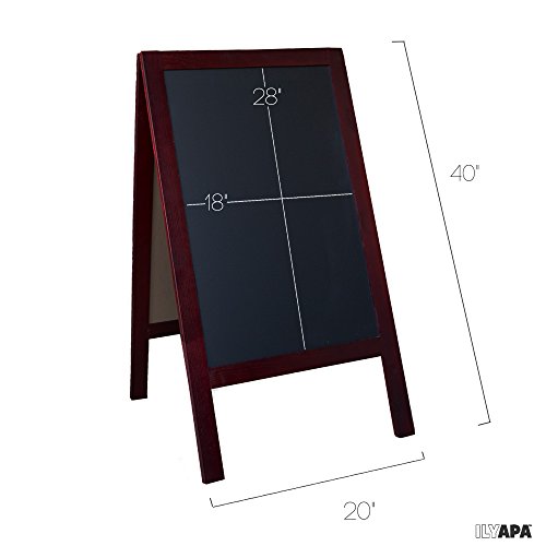 image for Ilyapa Wooden A-Frame Sign with Eraser & Chalk - 40