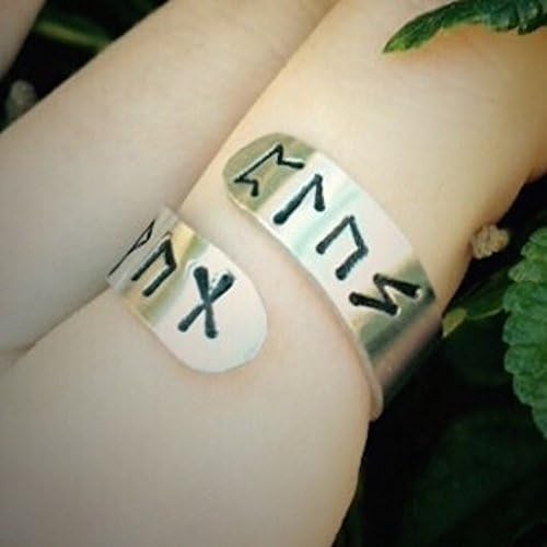 Custom Rune Ring - Viking Pagan Jewelry