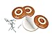 Slipstick CB822 Non Slip Grip Furniture Feet Floor Protectors for Furniture Legs (Set of 4 Grippers) 3-1/4 Inch Round - Caramel