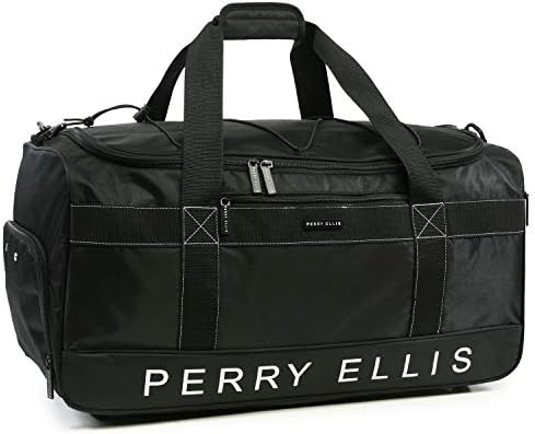 Perry Ellis 22" Weekender Duffel Bag, Black, One Size 1 Perry Ellis 22" Weekender Duffel Bag, Black, One Size