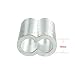 uxcell Aluminum Crimping Loop Sleeve Double Barrel for 5/16