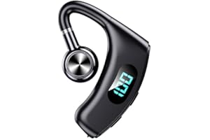 Open Ear Headphone, Bluetooth 5.4 Single Earphone Air Conduction Headset with Mic, Rotatable Earhook Earbuds with ENC Clear C