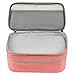 Gonex Travel Underwear Organizer,Large Compartment Bra Travel Organizer Bag Ultralight Bra Packing Cube for Underwear Bras Cosmetics Accessories Coral