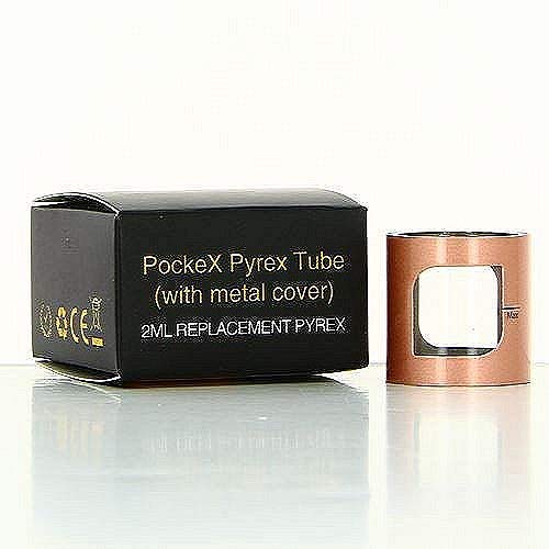 Aspire Pockex Pyrex Tube (with Metal Cover) 2ml Replacement Pyrex (Rose Gold)