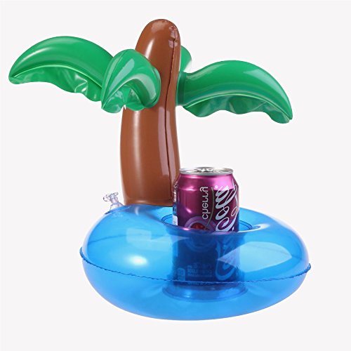 Coconut Tree Inflatable Pool Float and Pool Toy Drink Holder
