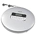 Portable CD Player, Portable Compact Personal CD Player with 3.5mm Headphone Jack, Anti-Skip/Shockproof Function CD Music Disc Walkman Player with LCD Display for Kids Adult Student