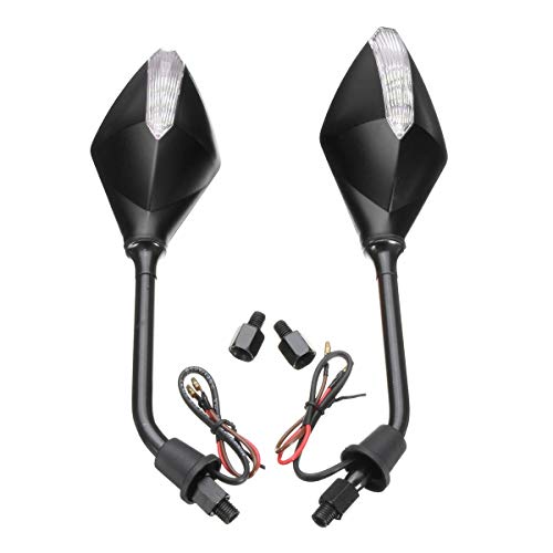 Fransande 1 paar universele led-knipperlichten voor motorfiets, 5 kleuren beschikbaar, achteruitkijkspiegel voor scooter… - Image 6