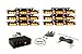 Zone Tech 54x LED Emergency Flashing Warning Light –Premium Quality Vehicle Service Deck Grill Amber Light – Perfect for Police, Firefighter Vehicles