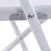 Giantex Set of 5 Plastic Folding Chairs Wedding Party Event Chair Commercial (White Style 2)