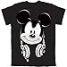 Mickey Mouse Headphones Big Boys Graphic T Shirt (M (8))