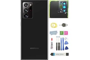TEAMPLAYER Galaxy Note 20 Ultra Back Glass Cover Housing Door Replacement for Samsung Galaxy Note 20 Ultra 5G + Tools (Note20 Ultra-Mystic Black)