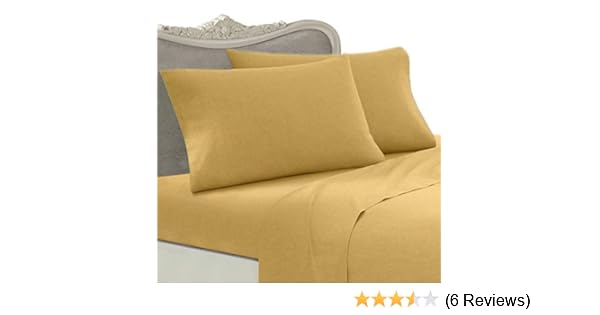 Full Camel Gold Egyptian Comfort 1200 Thread Count Solid Sheet Set