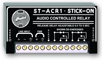RDL ST-ACR1 Line-Level Audio Controlled Relay - 0.5 to 5 s