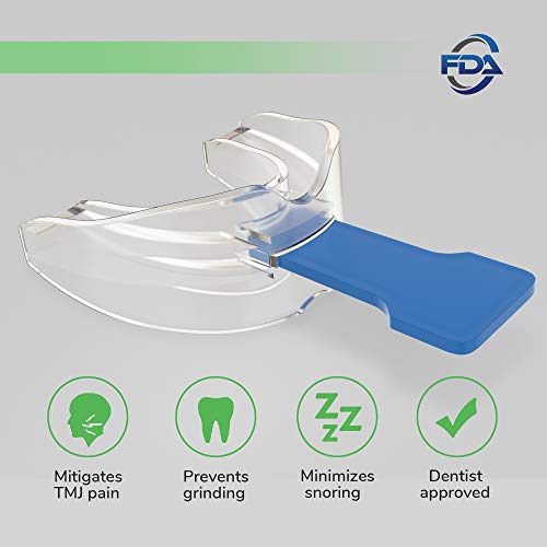 Snore Stopper Mouth Guards for Teeth Grinding, Sleep Aid Custom Fit Night Mouthpiece, Anti Snoring Solution with Case
