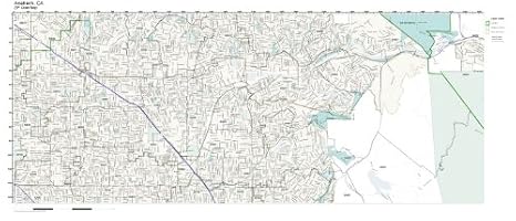 Amazon.com: ZIP Code Wall Map of Anaheim, CA ZIP Code Map Not Laminated