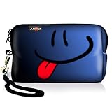 AUPET Blue Digital Camera Case Bag Pouch Coin Purse with Strap for Sony Samsung Nikon Canon Kodak