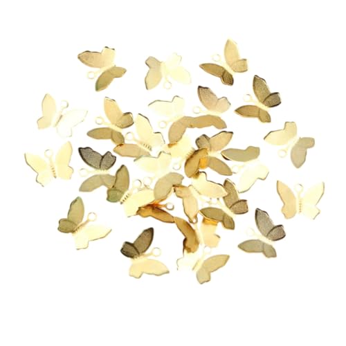 New 2026 100Pcs 11Mmx13Mm Metal Copper ButteRIFly FiliGrrie Wraps C0innectors Charrm DIY Jewelry Accessories Findings Supplies Fashion Creative Gift