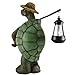 Funny Country Turtle W/ Lantern Statue Outdoor Figure