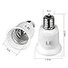 LE E17 to E26 Light Socket Adapter, Bulb Base Converter, Pack of 6